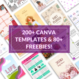 200+ Canva Templates & 80+ Freebies with PLR + MRR
