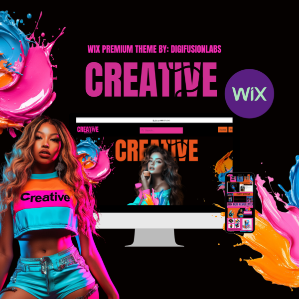 CREATIVE WIX THEME (1280 x 720 px) (1180 x 1180 px)