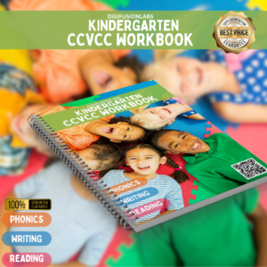 A colorful phonics worksheet helping kids practice CCVCC words through engaging exercises.