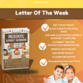A colorful alphabet worksheet with letter recognition and phonics exercises for preschoolers.