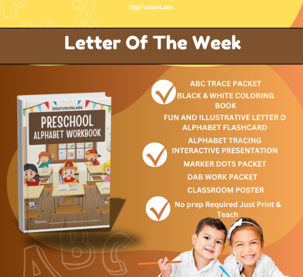 A colorful alphabet worksheet with letter recognition and phonics exercises for preschoolers.