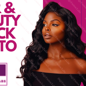 African American Glam Stock Photos for Hair and Beauty brands